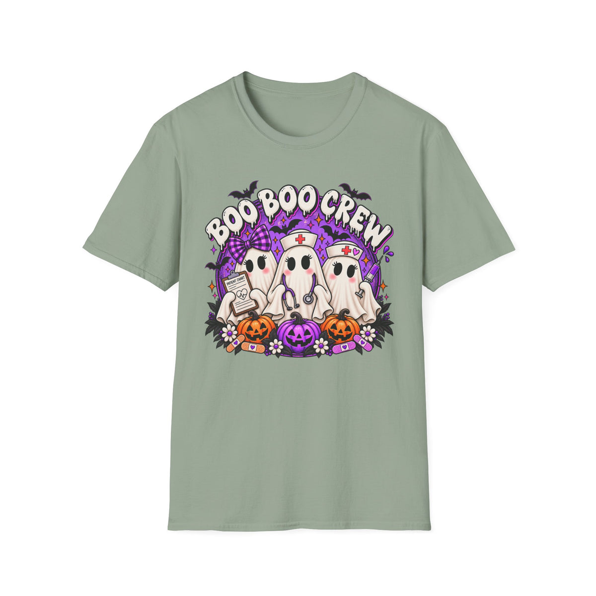 Boo Boo Crew T-Shirt - Halloween Nurse Graphic Tee