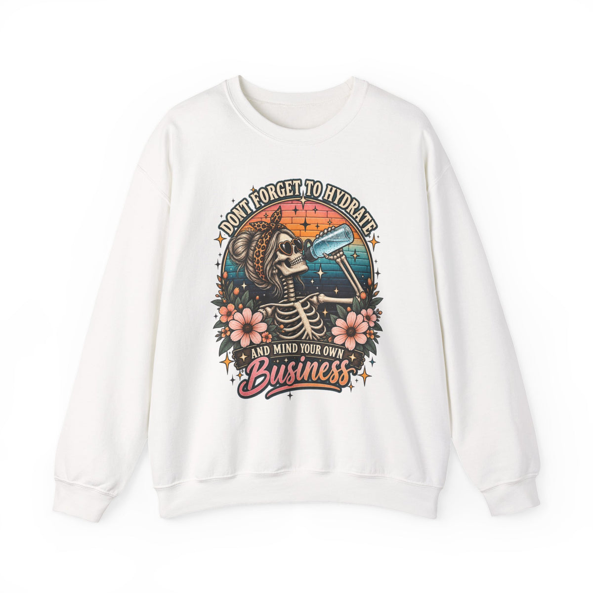 Funny Skeleton Hydrate - Crewneck Sweatshirt