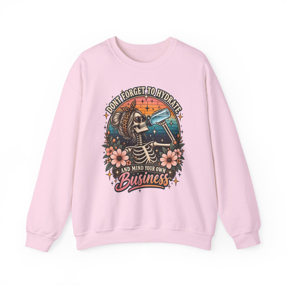 Funny Skeleton Hydrate - Crewneck Sweatshirt