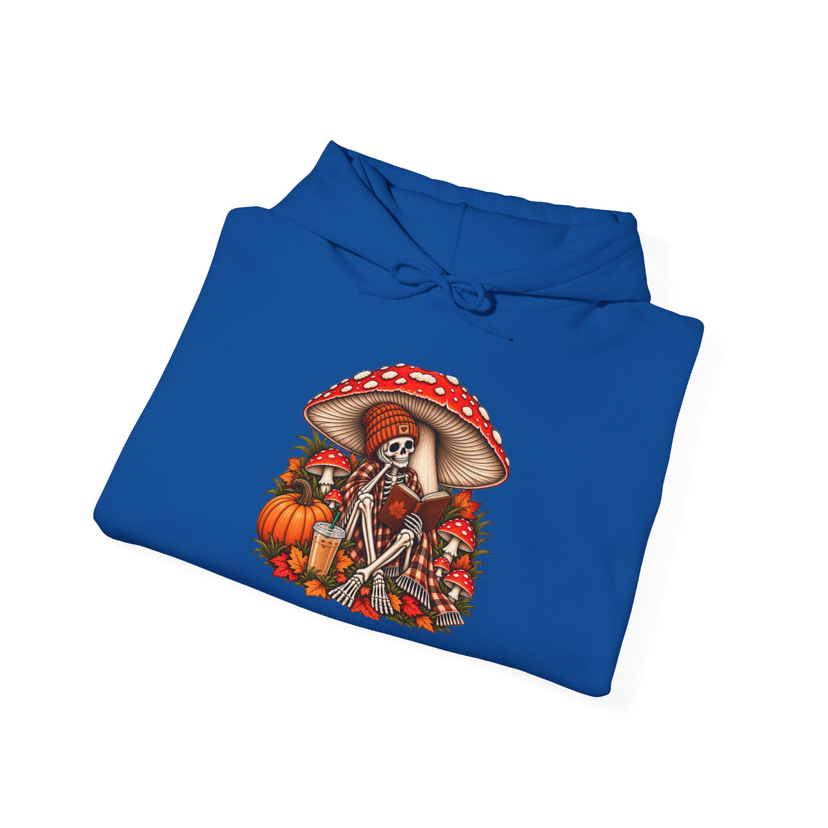 Autumn Mushroom Skeleton Hoodie - Graphic Hoodie