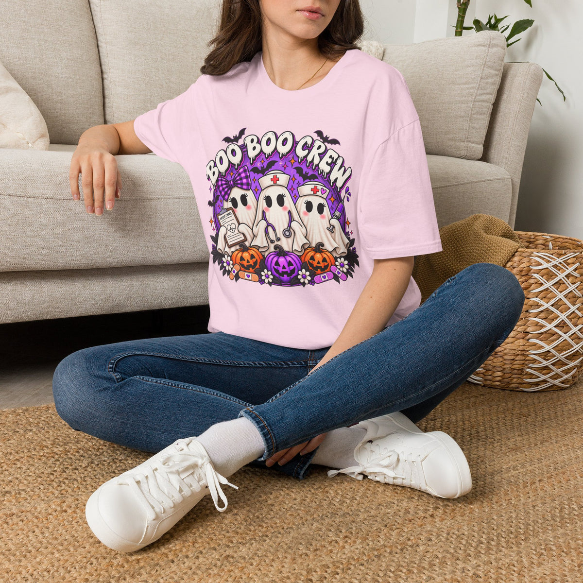 Boo Boo Crew T-Shirt - Halloween Nurse Graphic Tee